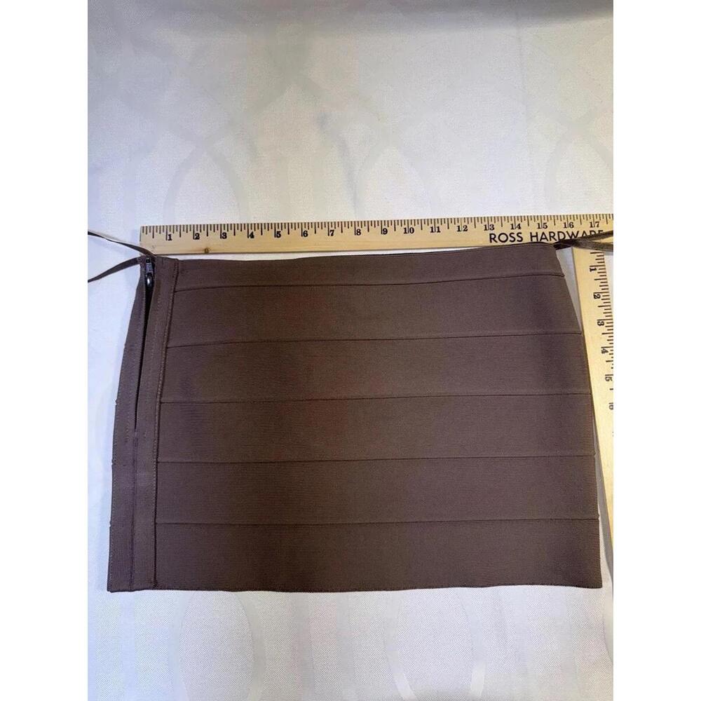 Haute Hippie Taupe Bandage Stretch Mini Skirt    Size S NWT NICE !!!